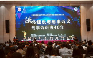 2019年中国刑事诉讼法学研究会年会在广州召开